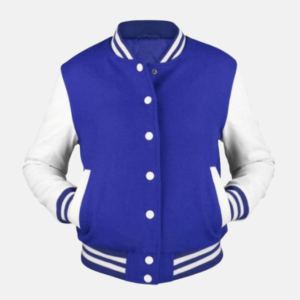 Baseball Jacket - Blue and White
